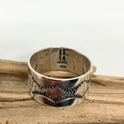 silver950 スタンプワーク　シルバーリング　指輪　17号　#インディアンジュエリー　ネイティブアメリカン　925 4枚目の画像