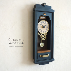 【送料無料】CHARME DARK Ⅱ(CD-#002）シャビーシックな掛け時計 Sサイズ　アンティーク風　インテリア 3枚目の画像