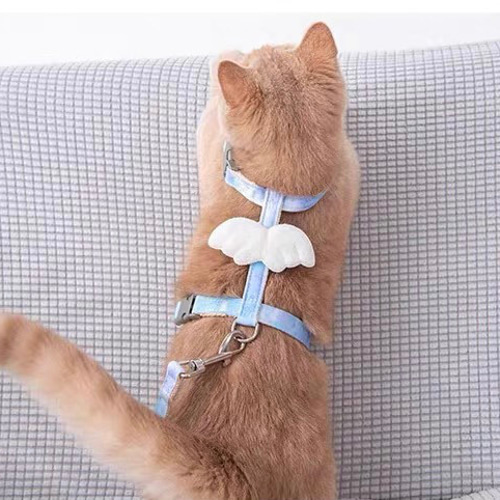 可愛い猫犬 ワンチャン ニャーチャン ペット用 天使翼ハーネス