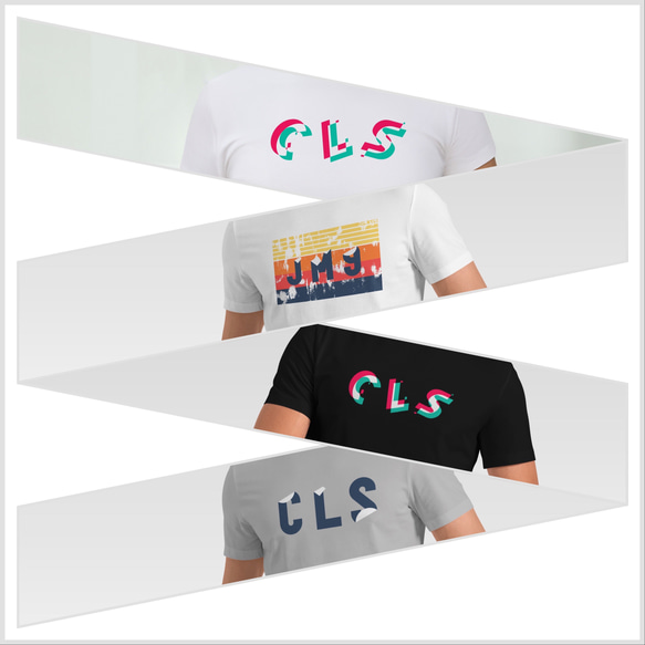 広東語と英語による香港スタイルのデイリー ティー - CLS T シャツのサイケデリック バージョン 4枚目の画像