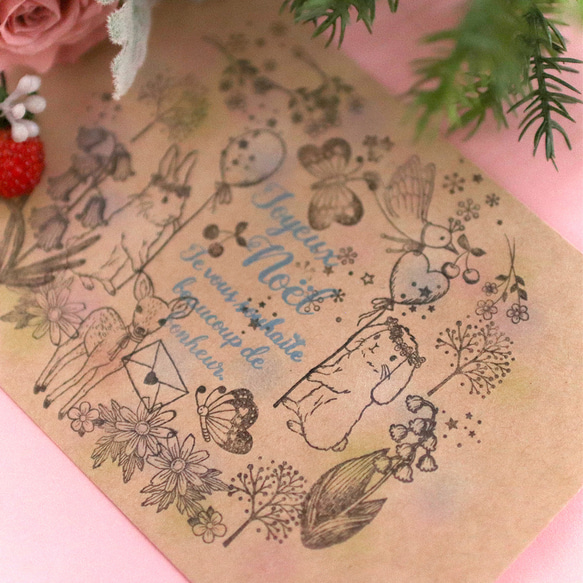 ブルーベル 妖精の花【お花スタンプ】 えくりゅの森　花祭りシリーズ 年賀状・クリスマス母の日カードにも はんこ 19枚目の画像