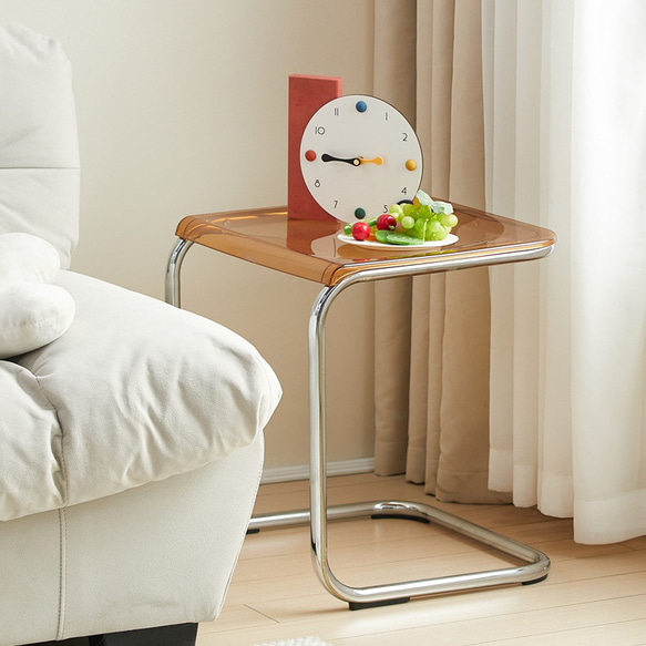 サイドテーブル コーヒーテーブル 机 椅子 スツール チェア スケルトン リビング インテリア 寝室 ch-1167 13枚目の画像
