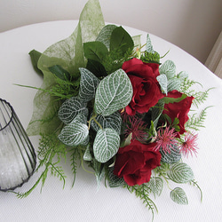 Bouquet＆Flower vase　造花アレンジメント　インテリアフラワー　アーティフィシャルフラワー　cma051 4枚目の画像