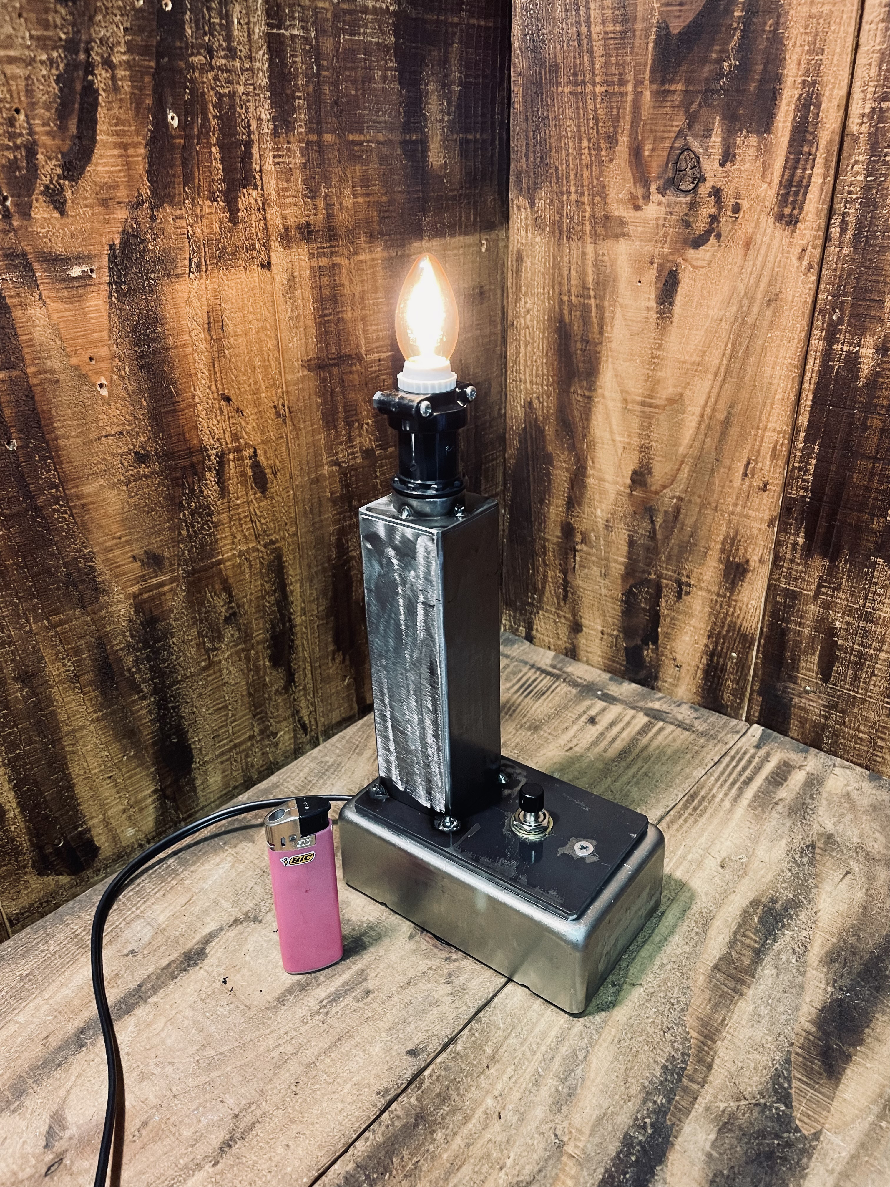 cream.70 新作　スタンドライト E12 デスクライト スイッチボックス　レトロ　インダストリアル　6