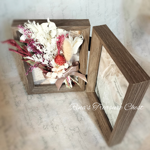 フォトフレーム ♡ 写真立て プレゼント ドライフラワー