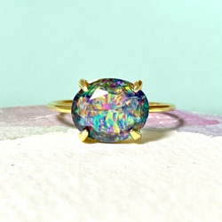 超美品】 マラカイト リング シルバーリング 孔雀石 指輪 天然石 1