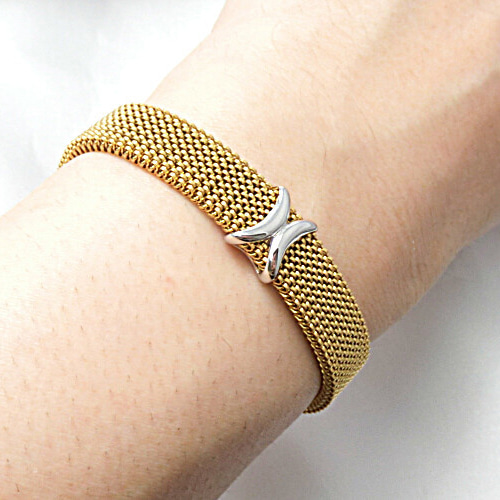 【美品レア】Vollmerヴォルマーミラネーゼバンド メッシュブレスレット 22 美品レア】Vollmerヴォルマーミラネーゼバンド メッシュ