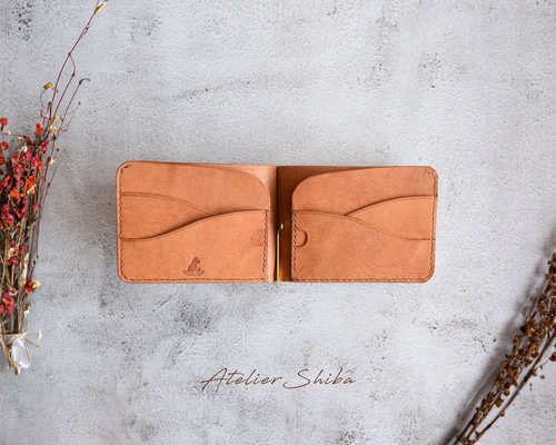 LOEWE 刻印マネークリップ ダークブラウン レザー メタル 茶色 日本最級 ダークブラウン 刻印マネークリップ LOEWE レザー 茶色