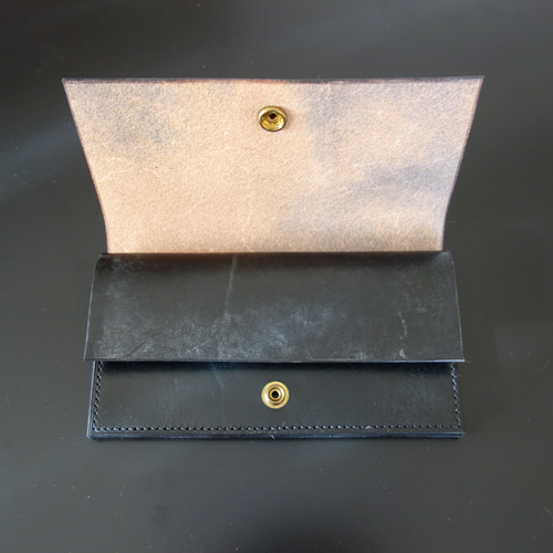 イギリスブライドルレザー 長財布 J.ベイカー社 真鍮ホック 長財布