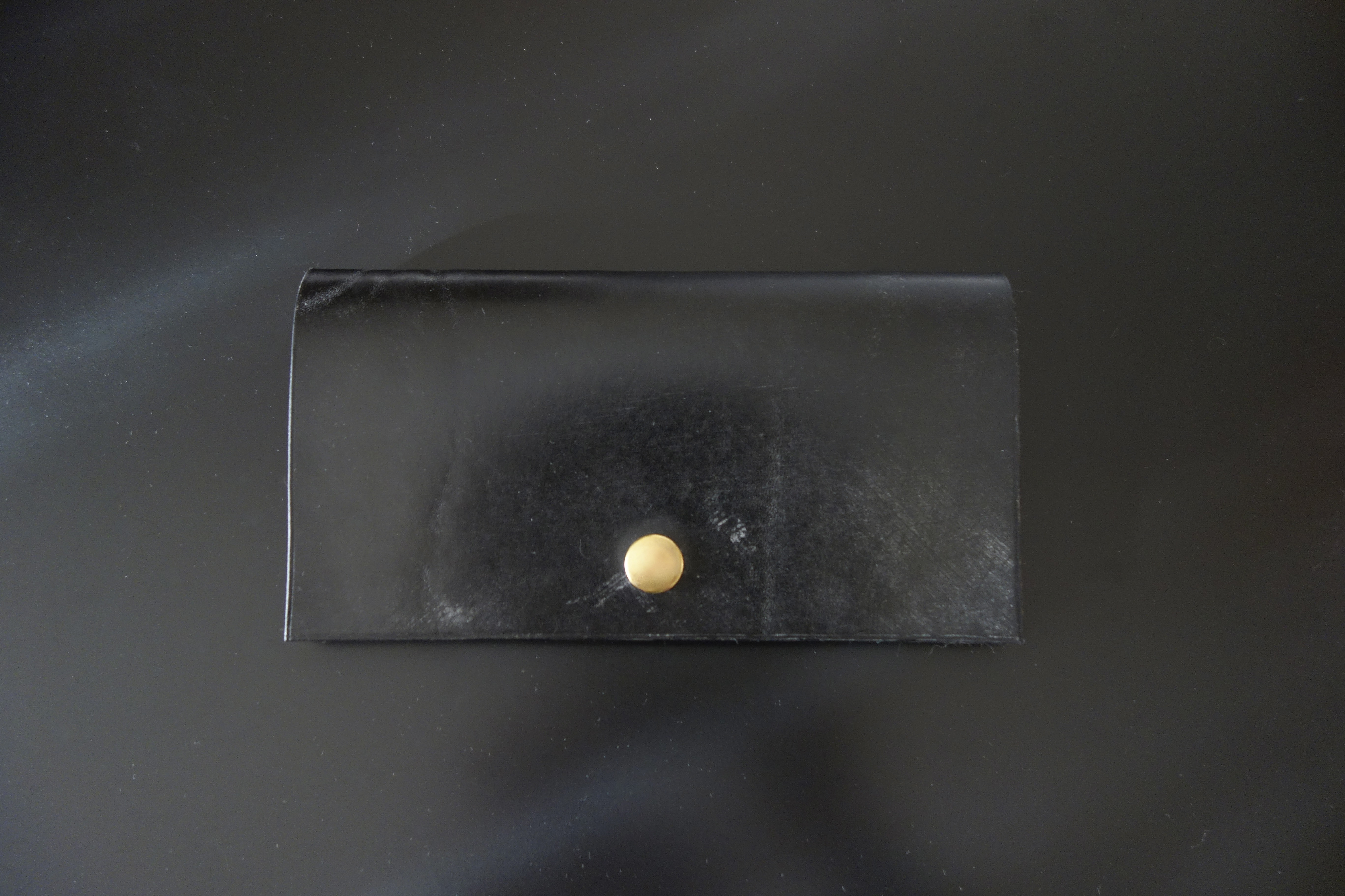 イギリスブライドルレザー　長財布　　J.ベイカー社　真鍮ホック