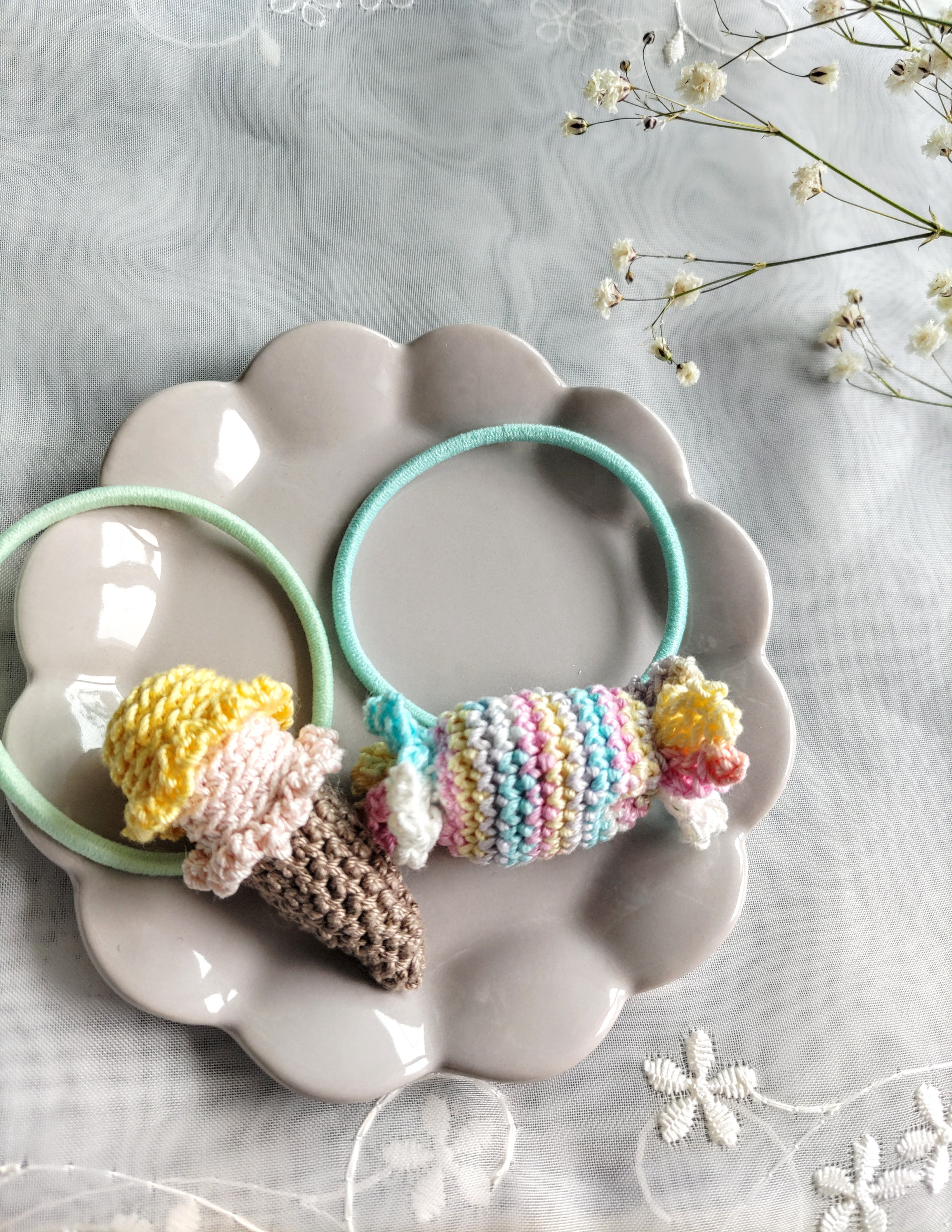 224☆ ハンドメイド ヘアゴム キッズ 子供 キャンディ 飴 セット お得