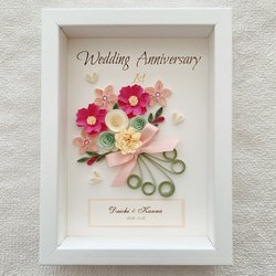 ペーパークイリング＊ウェルカムリース お花いっぱいに飾る！「ウェルカムリース」（作り方／作品