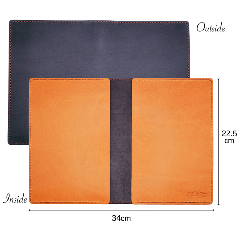 ヌメ革のA5サイズ 手帳カバー117 ペンケース65 ヌメ革のA5サイズ 手帳カバー117 ペンケース65 段差のない手帳カバー