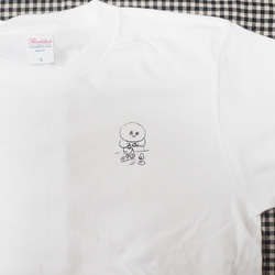 ゆで卵探しTシャツ(ホワイト) 2枚目の画像