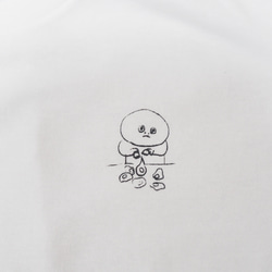 ゆで卵探しTシャツ(ホワイト) 3枚目の画像