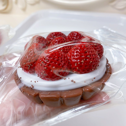 スクイーズ】ストロベリータルトスクイーズ strawberry tart squishy