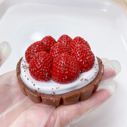スクイーズ】ストロベリータルトスクイーズ strawberry tart squishy