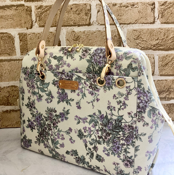 【coconobi様オーダーページNO2リバティラミネート　外ポケット付きトートバッグ&ポーチバッグサイズアップ　        Ω 人気・おすすめ｜使いやすい・旅行におすすめ 品質保証 全国発送 日本国内発送・最短翌日お届け