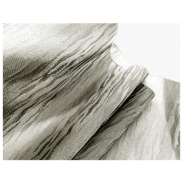 袋帯（雲霞地紋うねりボカシ染）（赤味グレー色）