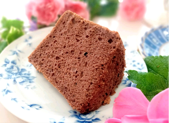 Creema限定【送料無料】『米粉☆シフォンケーキ』(ココア)、米粉シフォン、ギフト 2枚目の画像