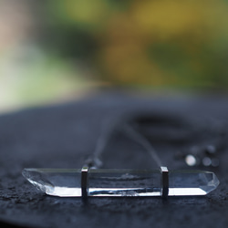 titanium in quartz silver necklace (tenge) 8枚目の画像