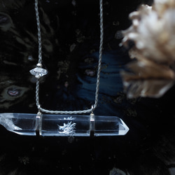 titanium in quartz silver necklace (tenge) 1枚目の画像