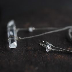 titanium in quartz silver necklace (tenge) 10枚目の画像