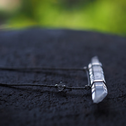 titanium in quartz silver necklace (tenge) 11枚目の画像