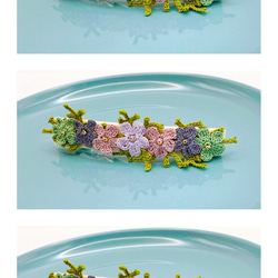 小花のバレッタ 3枚目の画像