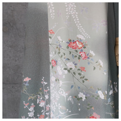 絹のワンピース/フリーサイズ　　 kimono　着物リメイク 2枚目の画像