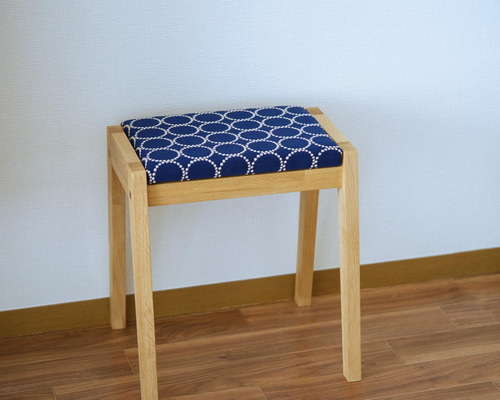 【まみ】ミナペルホネン タンバリン dop ブルー スツール ミナペルホネン dop タンバリン スクエア スツール 【ブルー