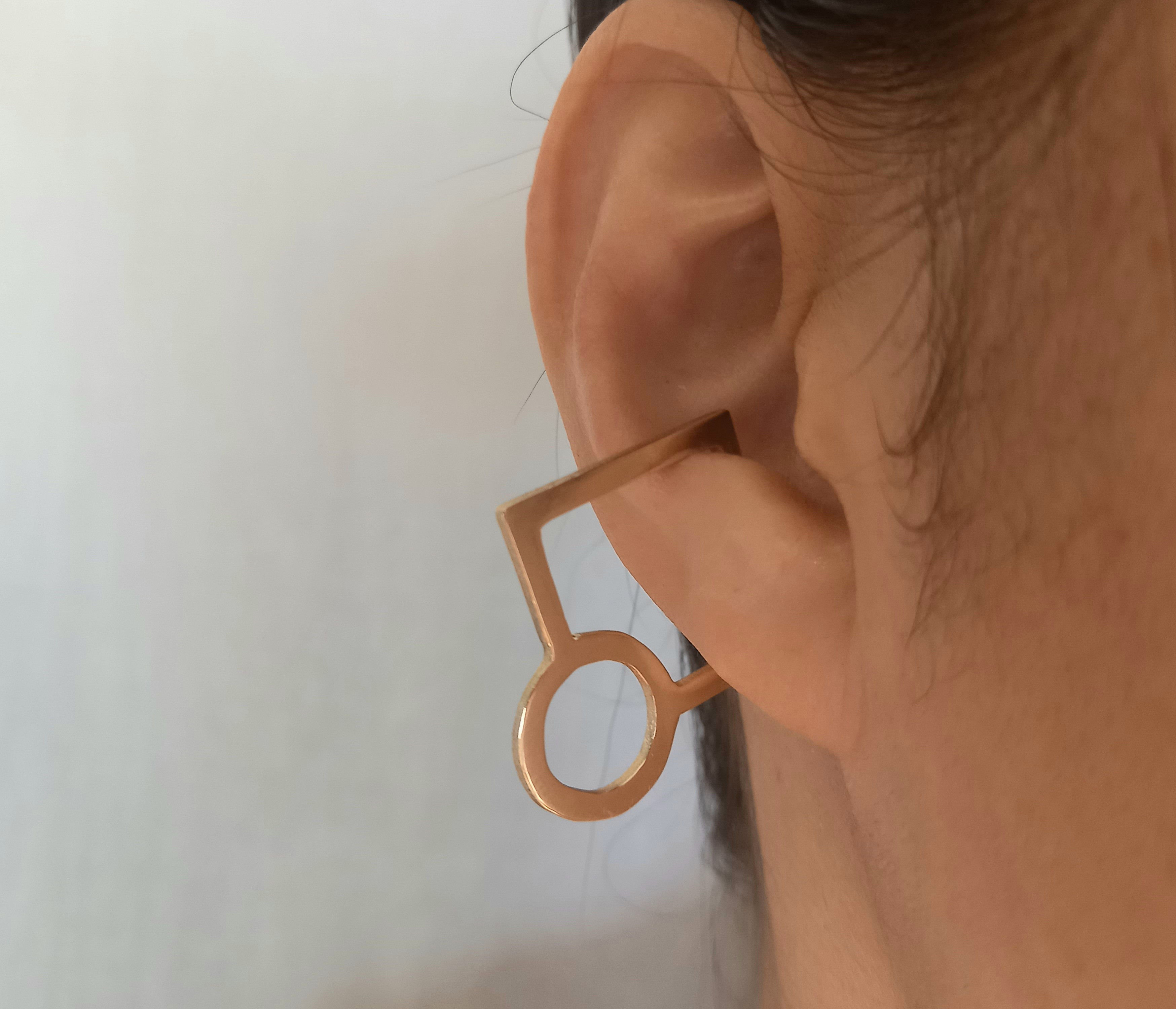 Utoka ☆  brass   アレンジ イヤーカフ (Bｰ2)