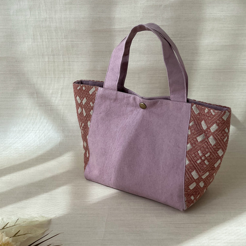 こぎん刺し ミニトートバッグ トートバッグ 桜紡-saho- 通販