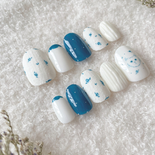 ネイル教材 NEKO GEL ネイルシール 四角 三角 ランダム ゴールドシール 幾何