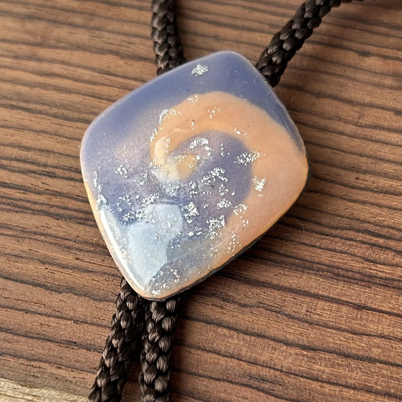 七宝焼　ループタイ　＊藤色＊ 4,240円