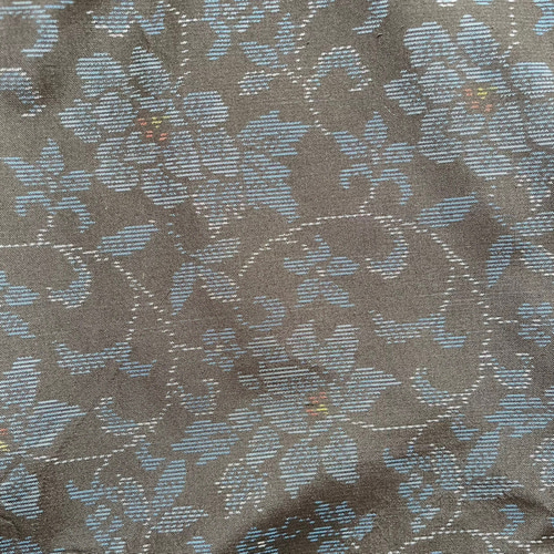 本場大島紬 作務衣 着物リメイク 青花お洒落な大人女子和の上衣 B 着物