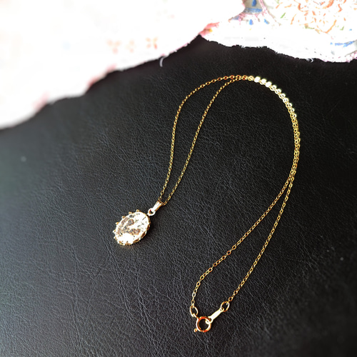 botany＊ ドイツ産デンドライトジャスパー 14kgf ネックレス