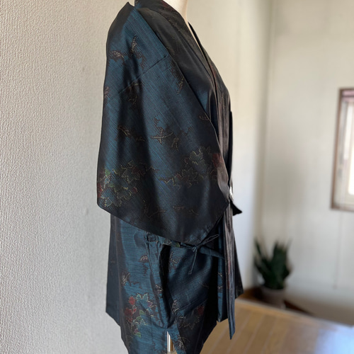 作務衣販売7年記念♡ 大島紬　着物リメイク　作務衣　シンプル柄　敬老の日 作務衣販売7年記念♡ 大島紬 着物リメイク 作務衣 和のお洒落