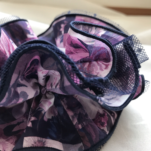 大人かわいいLiberty シュシュ【アーカイブギンガム】リバティ 