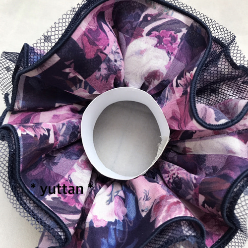 大人かわいいLiberty シュシュ【アーカイブギンガム】リバティ 
