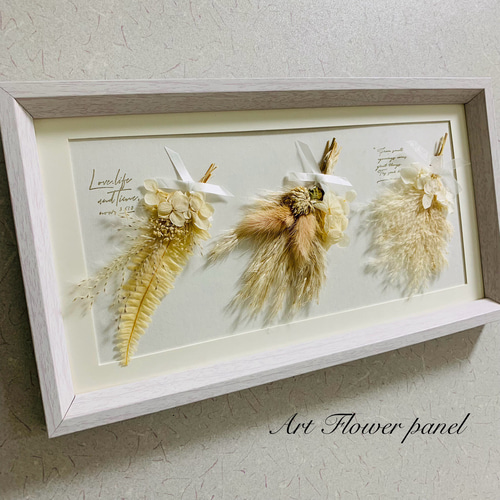 ドライフラワー ブーケ アートフレーム トイレ 玄関飾り インテリア