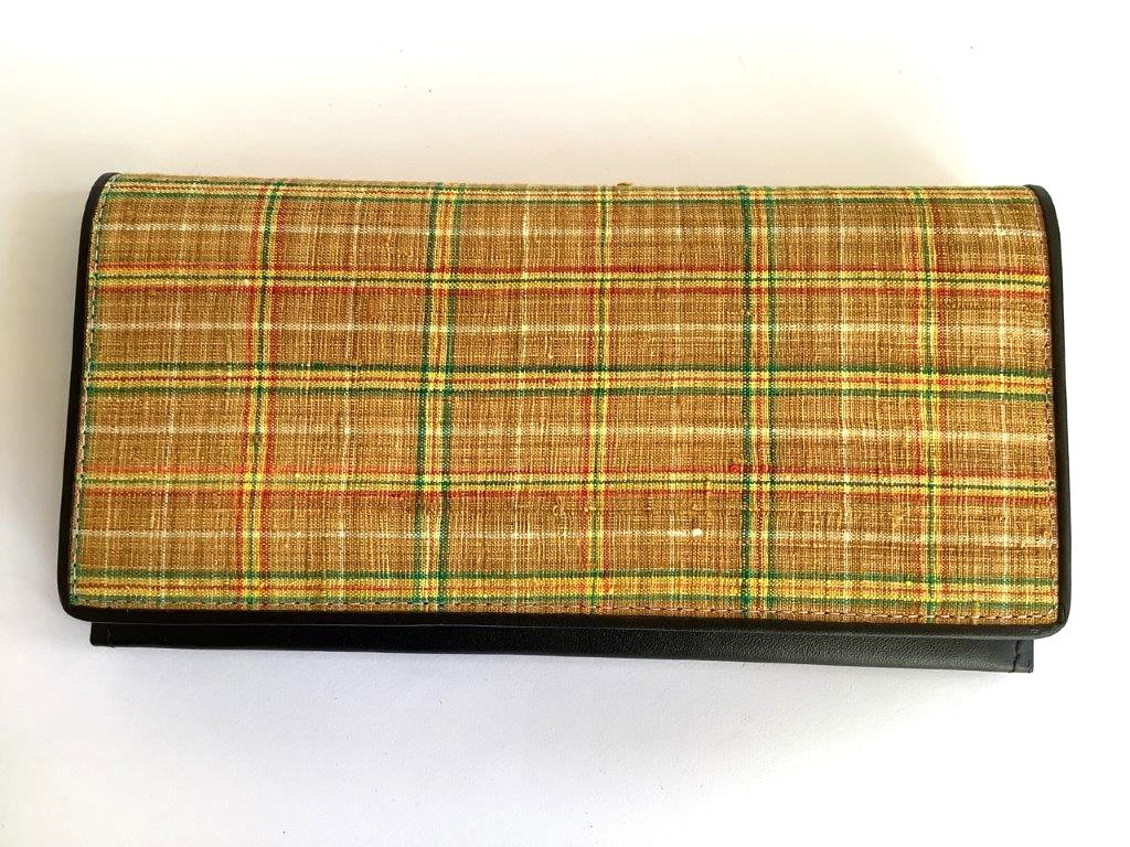 塩沢織　カード札入れV43