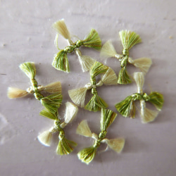 フランスアンティーク ピンクと水色のロココリボン 50cm〜 リボン