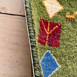 ●●SALE●●送料無料●●ギャッベ【90×60】No.03（草原ギャッベ）玄関マット・リビング 8枚目の画像