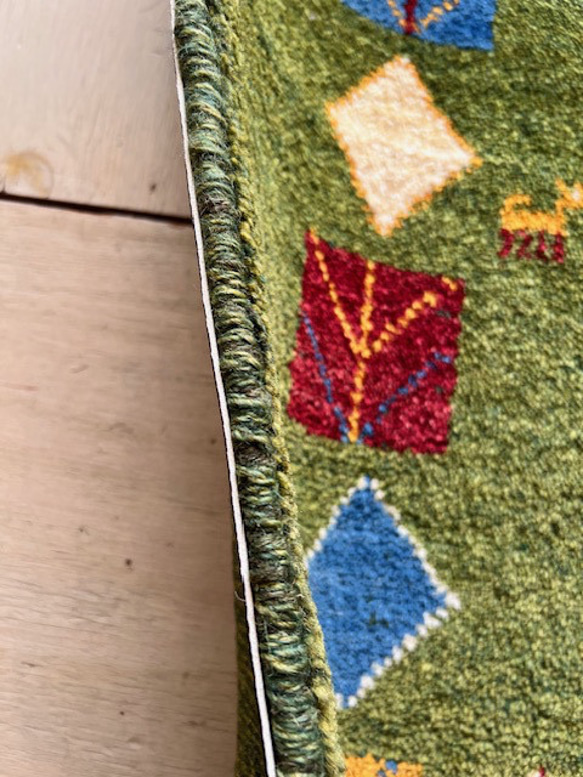 ●●SALE●●送料無料●●ギャッベ【90×60】No.03（草原ギャッベ）玄関マット・リビング 8枚目の画像