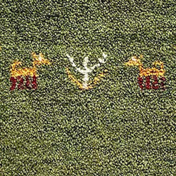 ●●SALE●●送料無料●●ギャッベ【90×60】No.03（草原ギャッベ）玄関マット・リビング 5枚目の画像