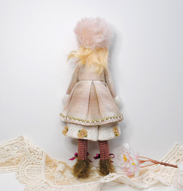 小さいお人形〈doll-さくらんぼ1〉創作人形 3枚目の画像