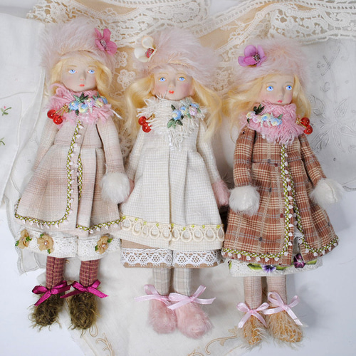 小さいお人形〈doll-さくらんぼ1〉創作人形 その他人形 すずき