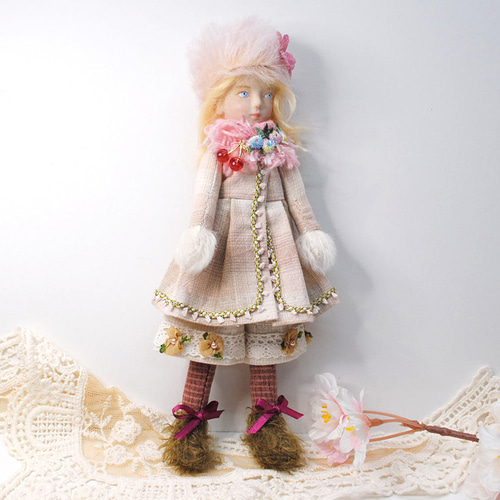 小さいお人形〈doll-さくらんぼ1〉創作人形 その他人形 すずきまみ