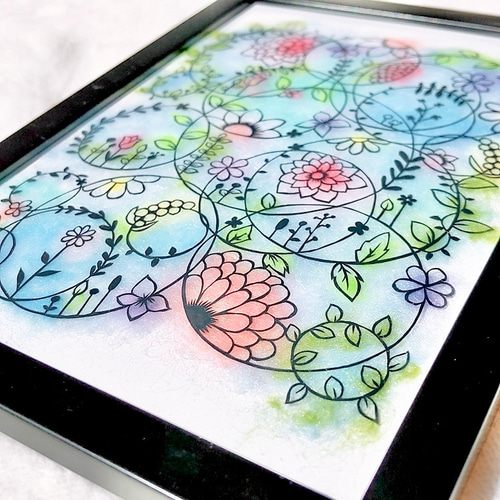 切り絵】水面花 切り絵 ふわコロ《紗紀》 通販 17565195｜Creema(クリーマ)